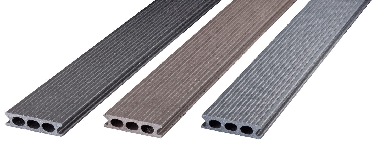 Terassilauta UPM ProFi Patio komposiitti harmaa 28x120x3000mm