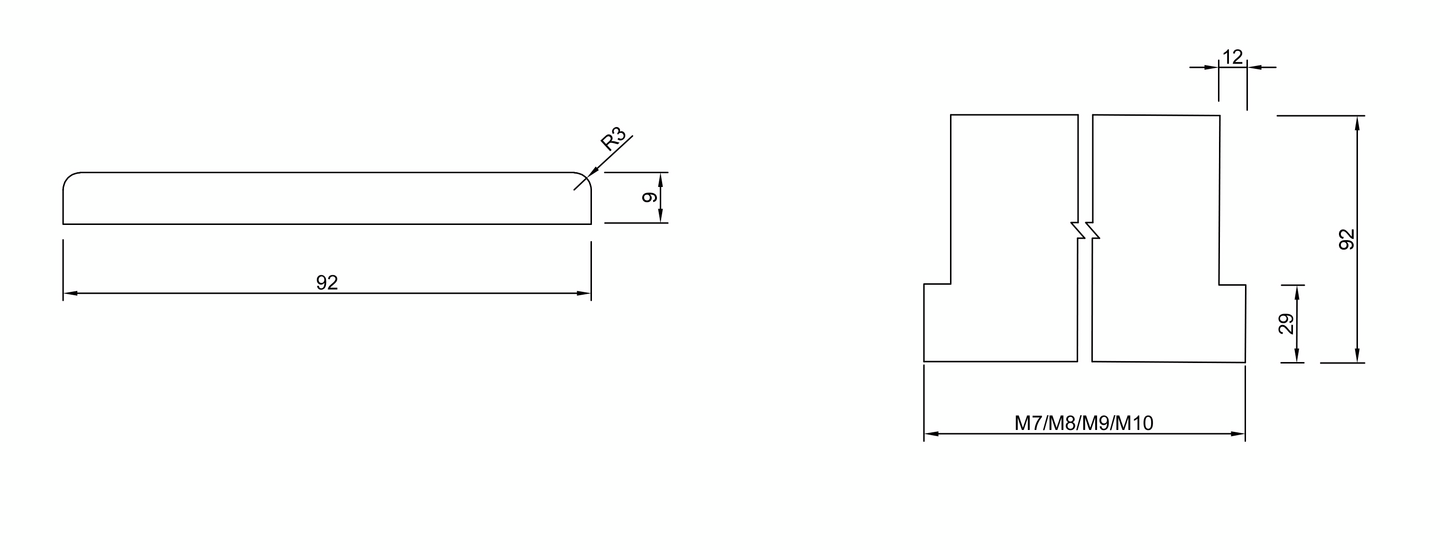 Tuuletuskynnys 92/29 9 83cm tammi valkolakka