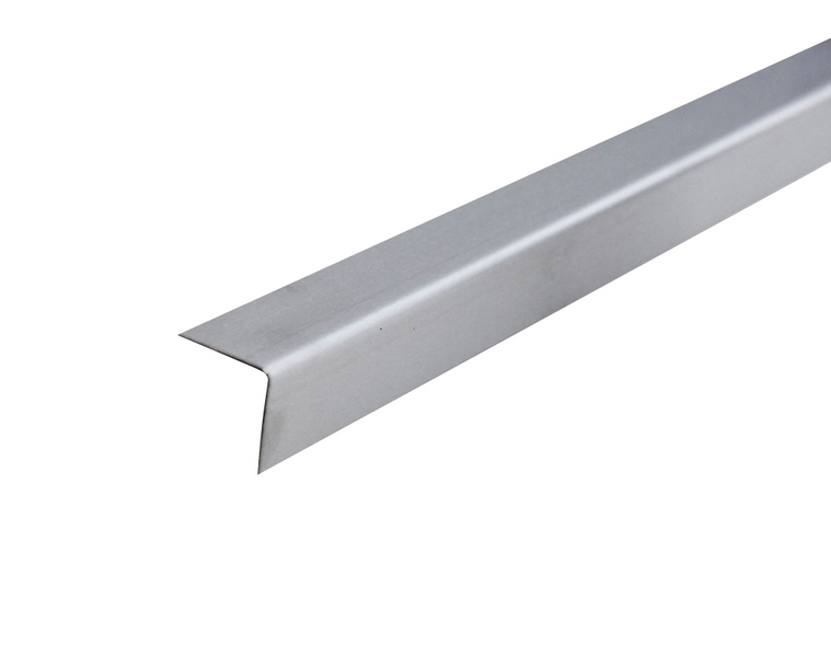 Kulmalista 20x20x1mm 1m hiottu ruostumaton teräs L3 RST1