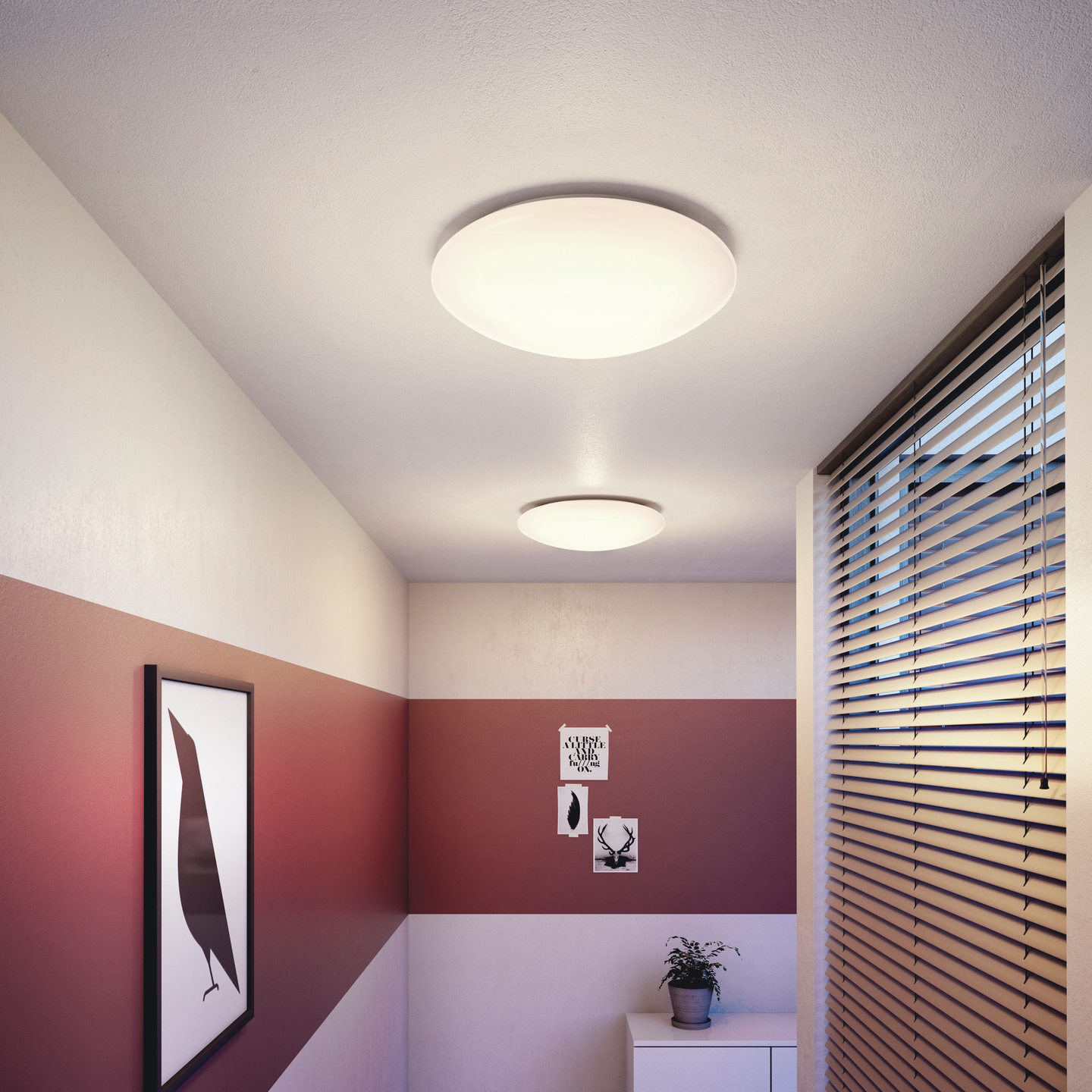 Kattovalaisin Philips Suede 40K 4x5W valkoinen