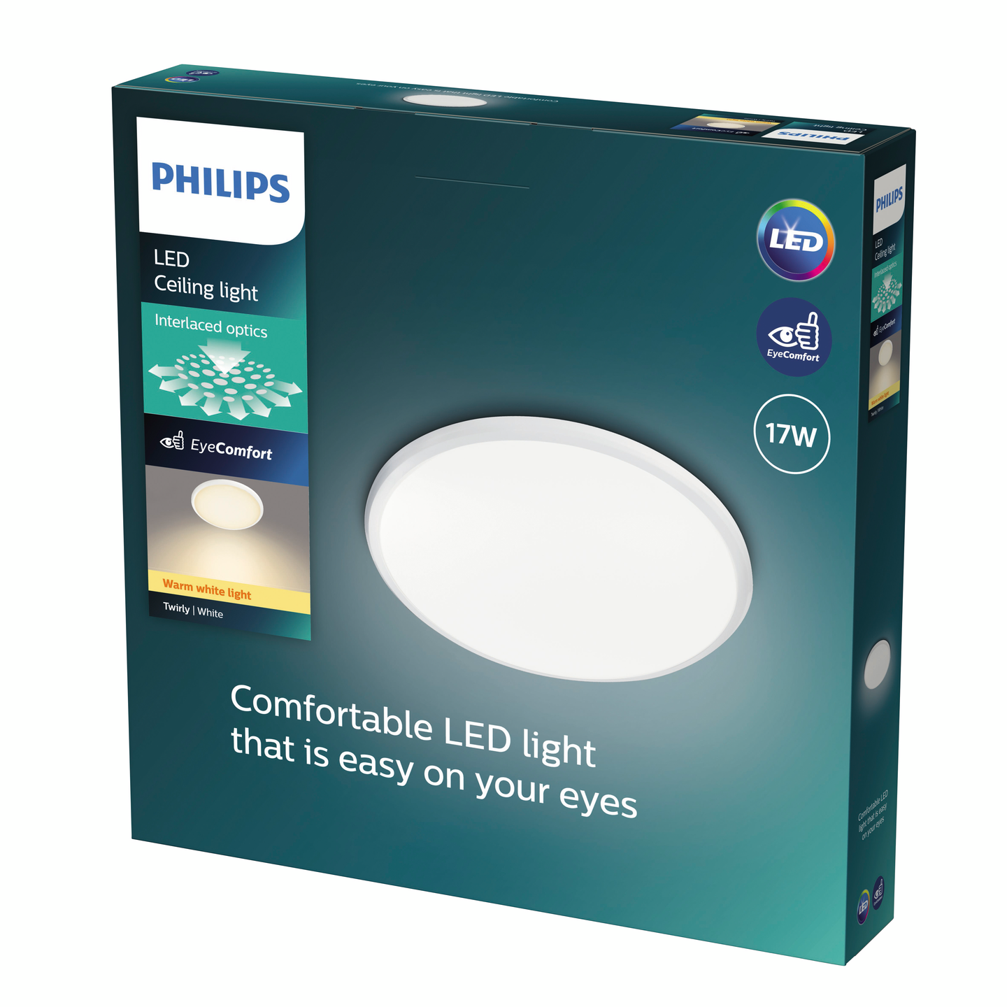 Kattovalaisin Philips Twirly 1x17W valkoinen