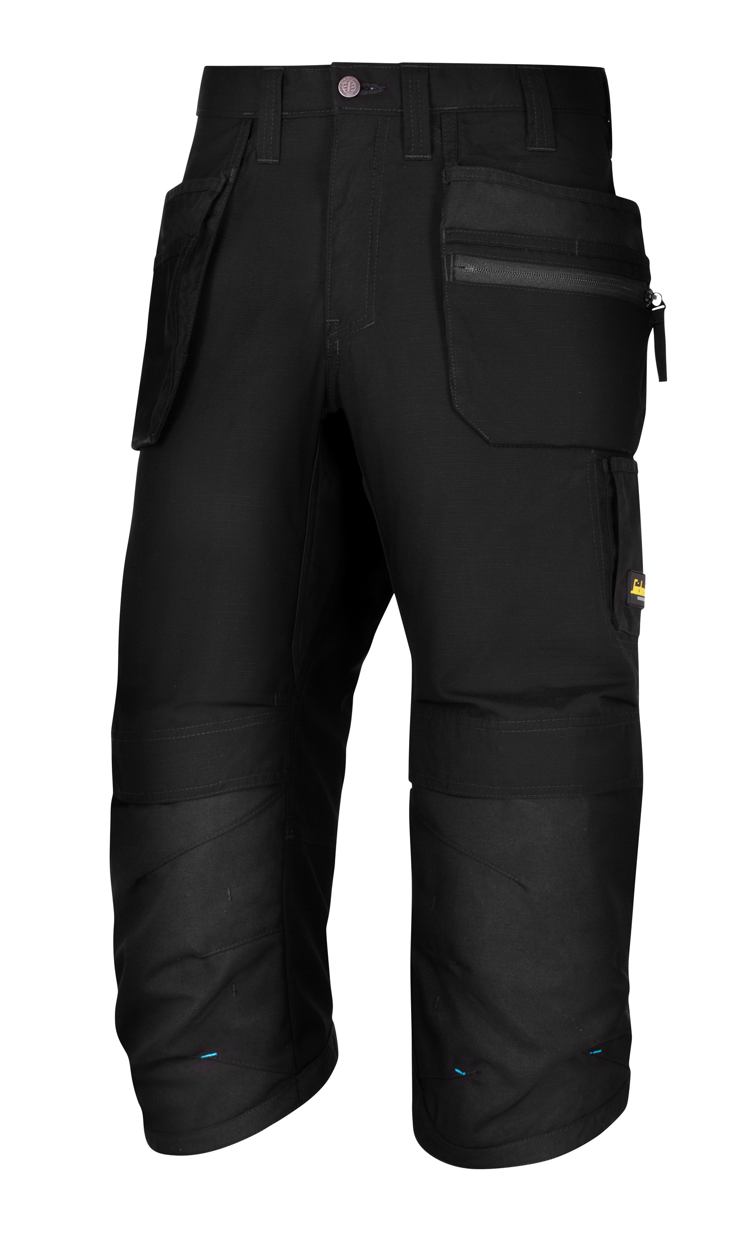 3/4-housut Snickers LiteWork+ 6103-0404 musta