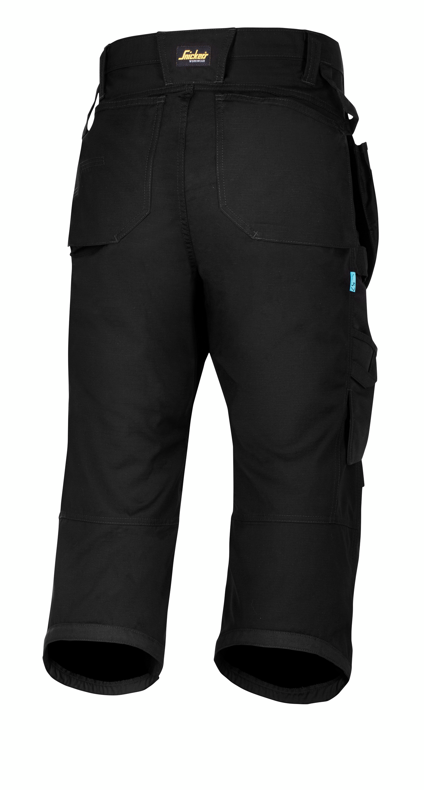 3/4-housut Snickers LiteWork+ 6103-0404 musta