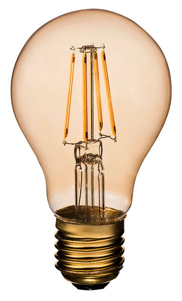 Led-vakiolamppu Airam Amber antiikki 400lm E27 2200K kirkas 5W