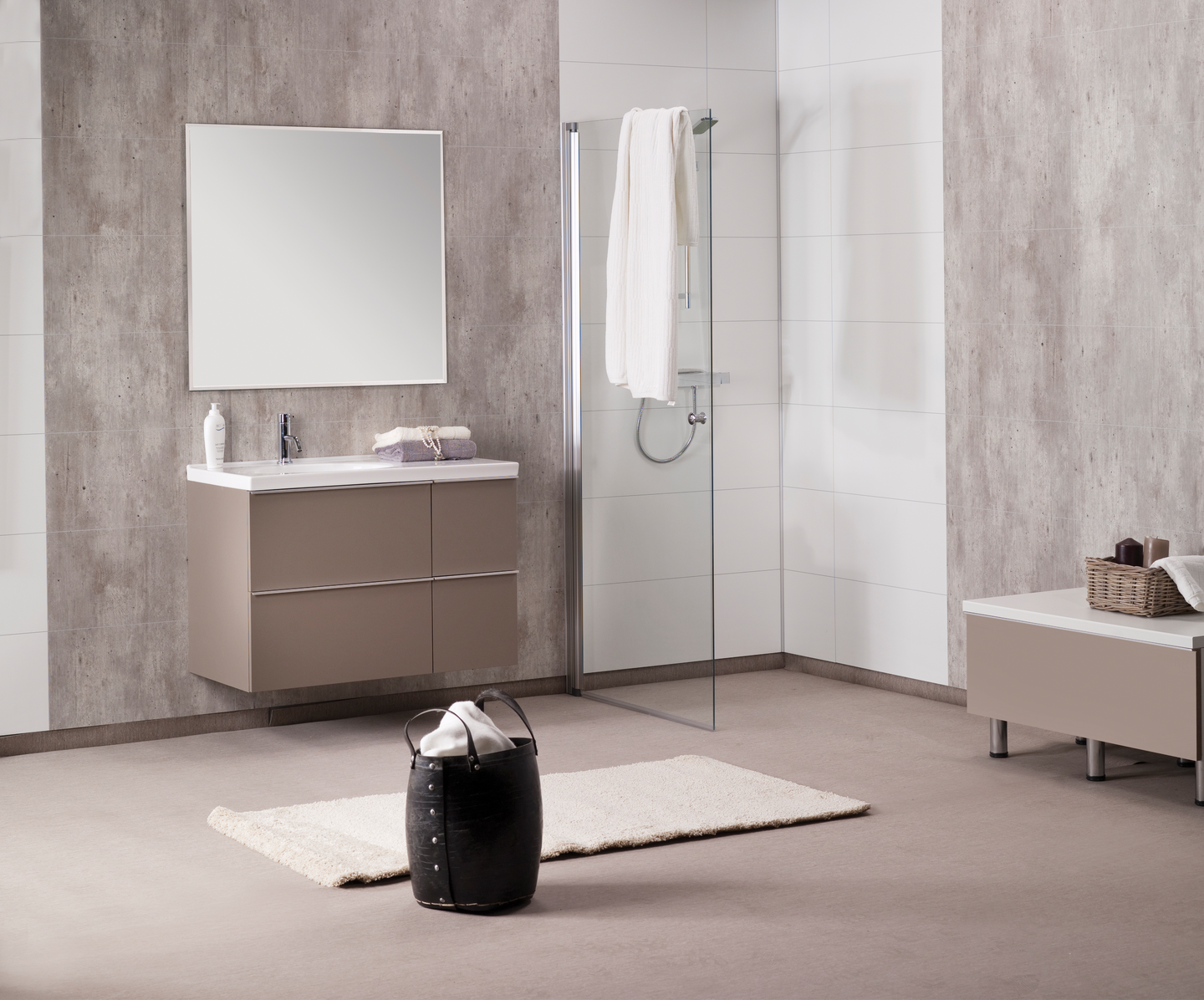 Sisustuslevy Fibo 2204 S M66 Cracked Cement 2,88m²