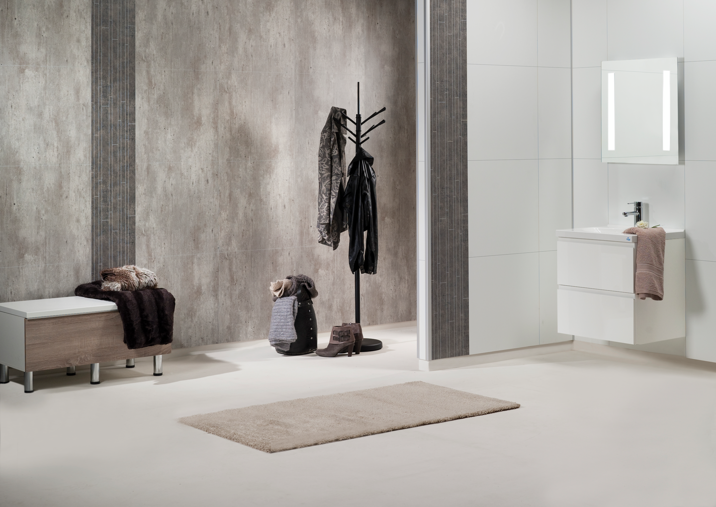 Sisustuslevy Fibo 2204 S M66 Cracked Cement 2,88m²