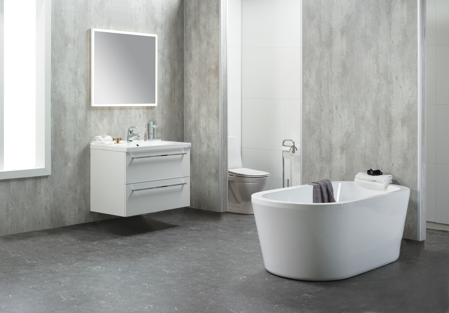 Sisustuslevy Fibo 2204 S M66 Cracked Cement 2,88m²