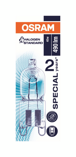 Uunilamppu OSRAM Halopin Oven 490lm 827 G9