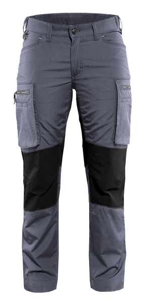 Naisten stretch-housut Blåkläder 715918459499 harmaa/musta