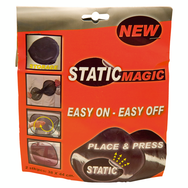 Sivuikkunaverho staattinen kiinnitys