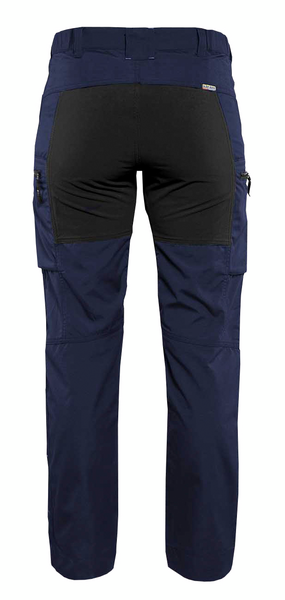 Naisten stretch-housut Blåkläder 715918458999 mariininsininen/musta