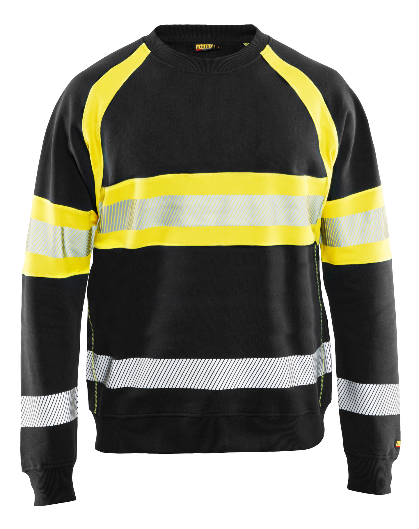 Collegepaita Blåkläder Hi-Vis 335911589933 musta-keltainen