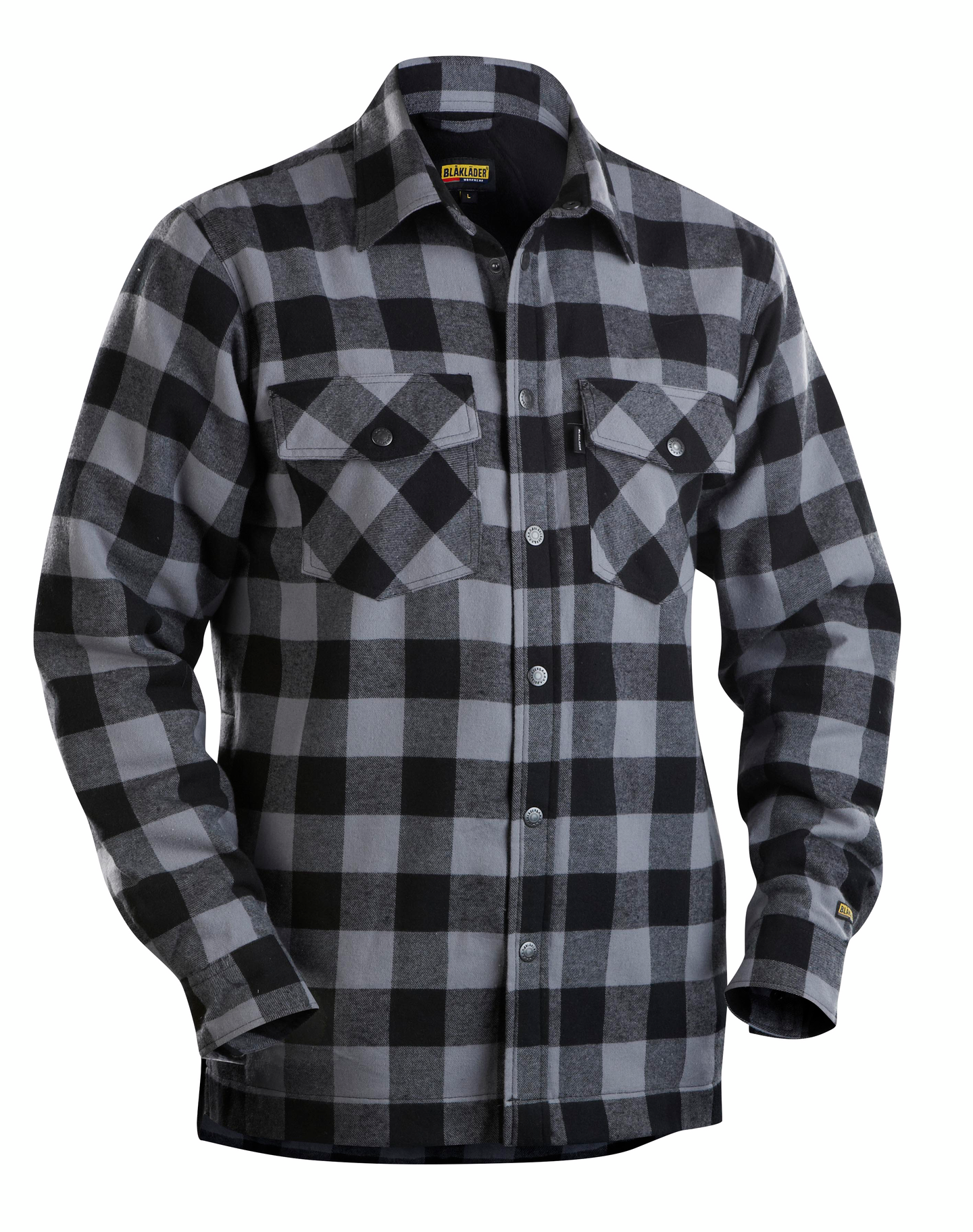 Flanellipaita Blåkläder vuorattu 322511319799 tummanharmaa/musta