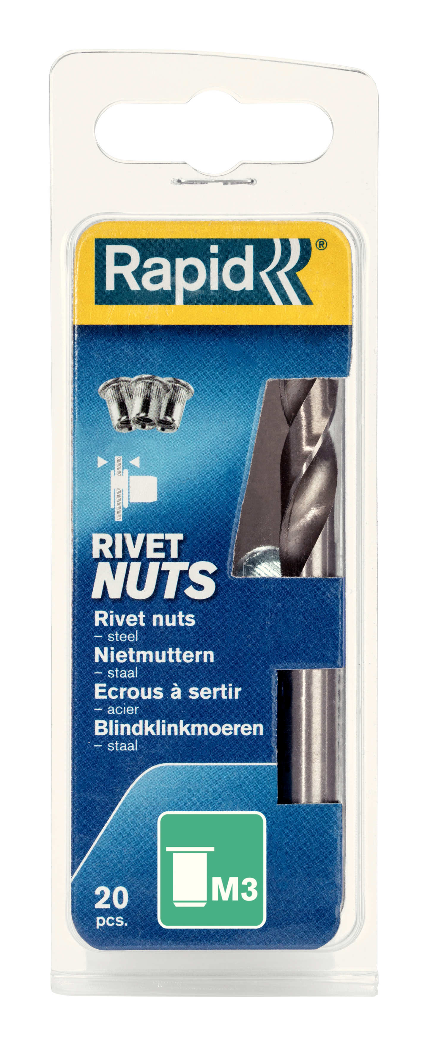 Niittimutteri Rapid M3 20kpl RP110:lle