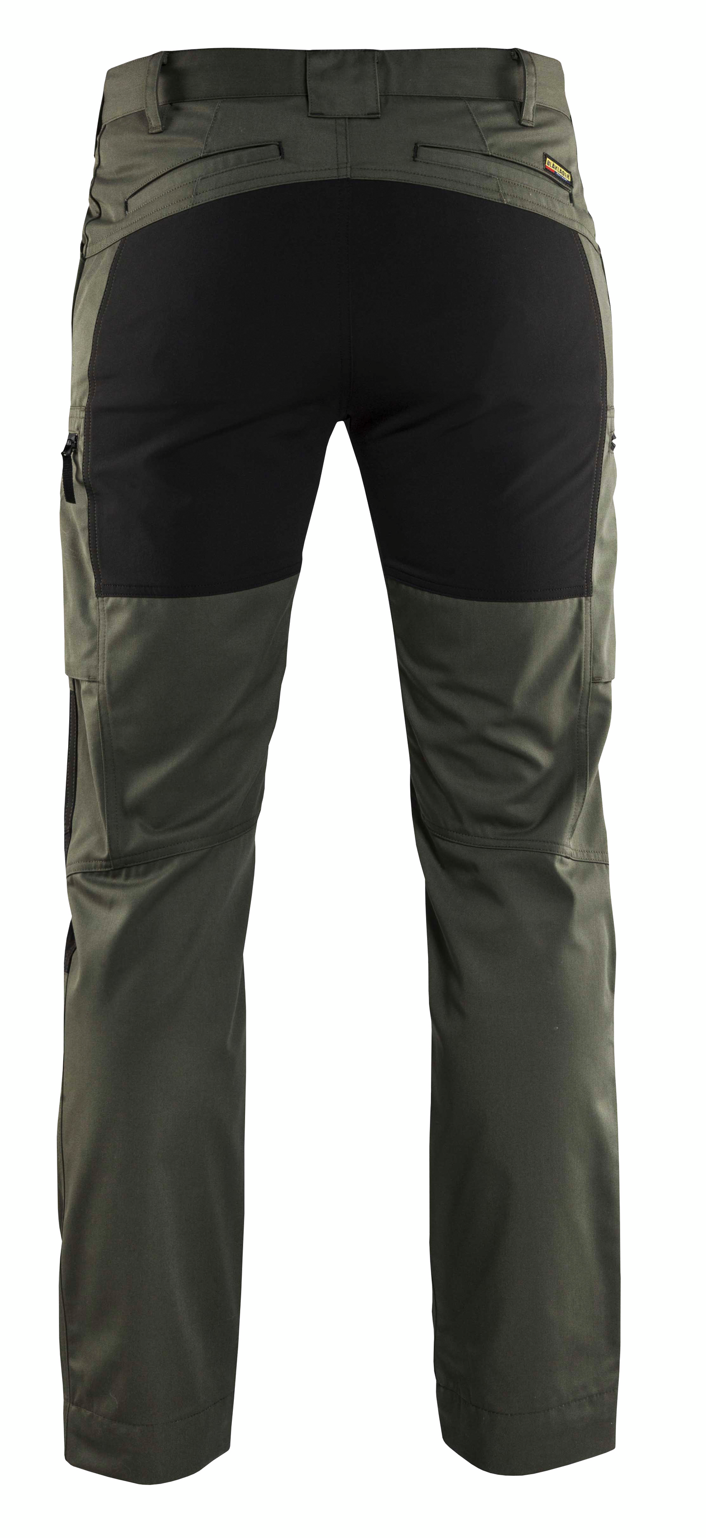 Stretch-housut Blåkläder 145918454699 Army Green / musta