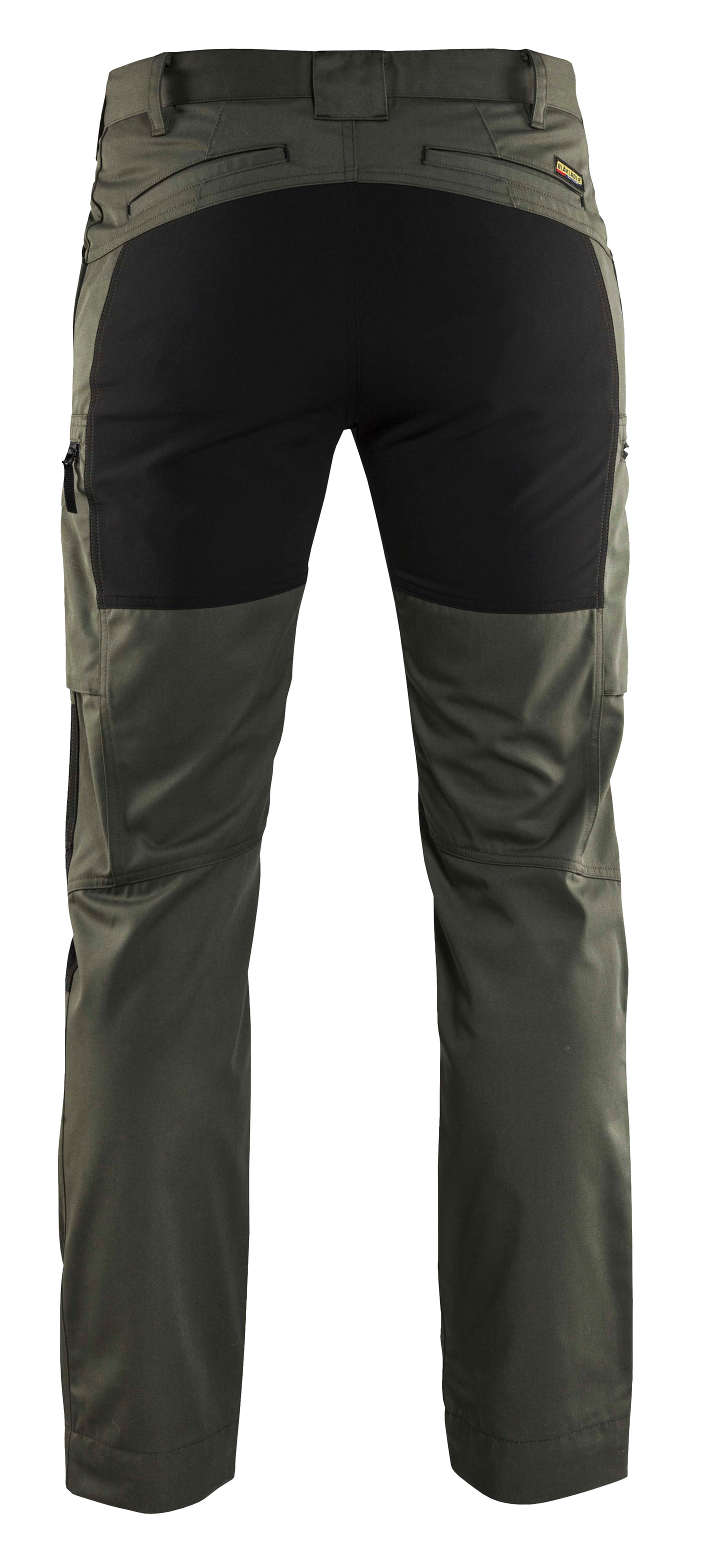 Stretch-housut Blåkläder 145918454699 Army Green / musta
