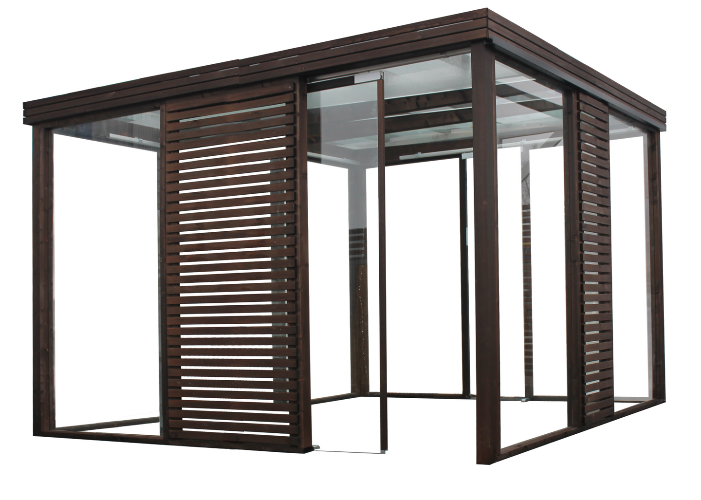 Lasipaviljonki kuutio 3x3 metriä Tammiston Puu