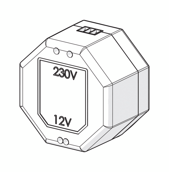 Muuntaja Oras Electra hanavaraosa 199275 230/12V VDC 1A