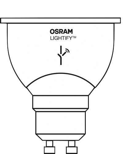 Led-kohdelamppu Osram Lightify PAR16 50 350lm 827 GU10