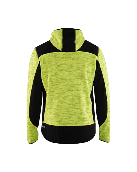 Softshell-takki Blåkläder neulottu 493021173399 keltainen-musta