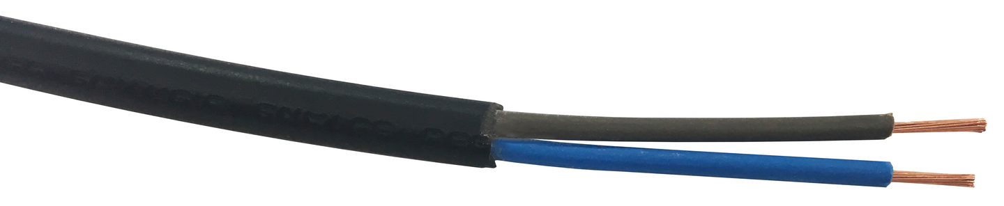 Asennuskaapeli OPAL MSO 2x0,75mm² 10m musta