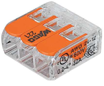 KOPPLINGSKLÄMMA WAGO 3POL 50ST