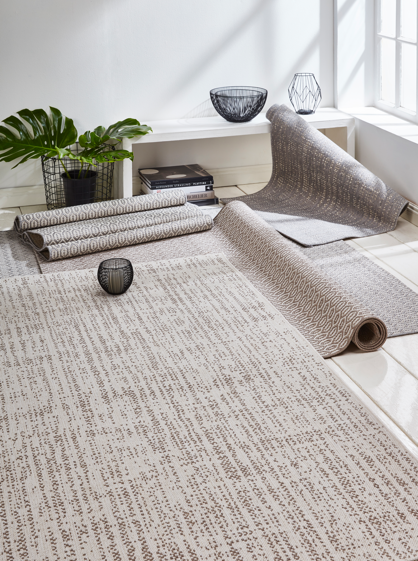 Sisustusmatto Cello Iisa 160x230cm harmaa/valkoinen