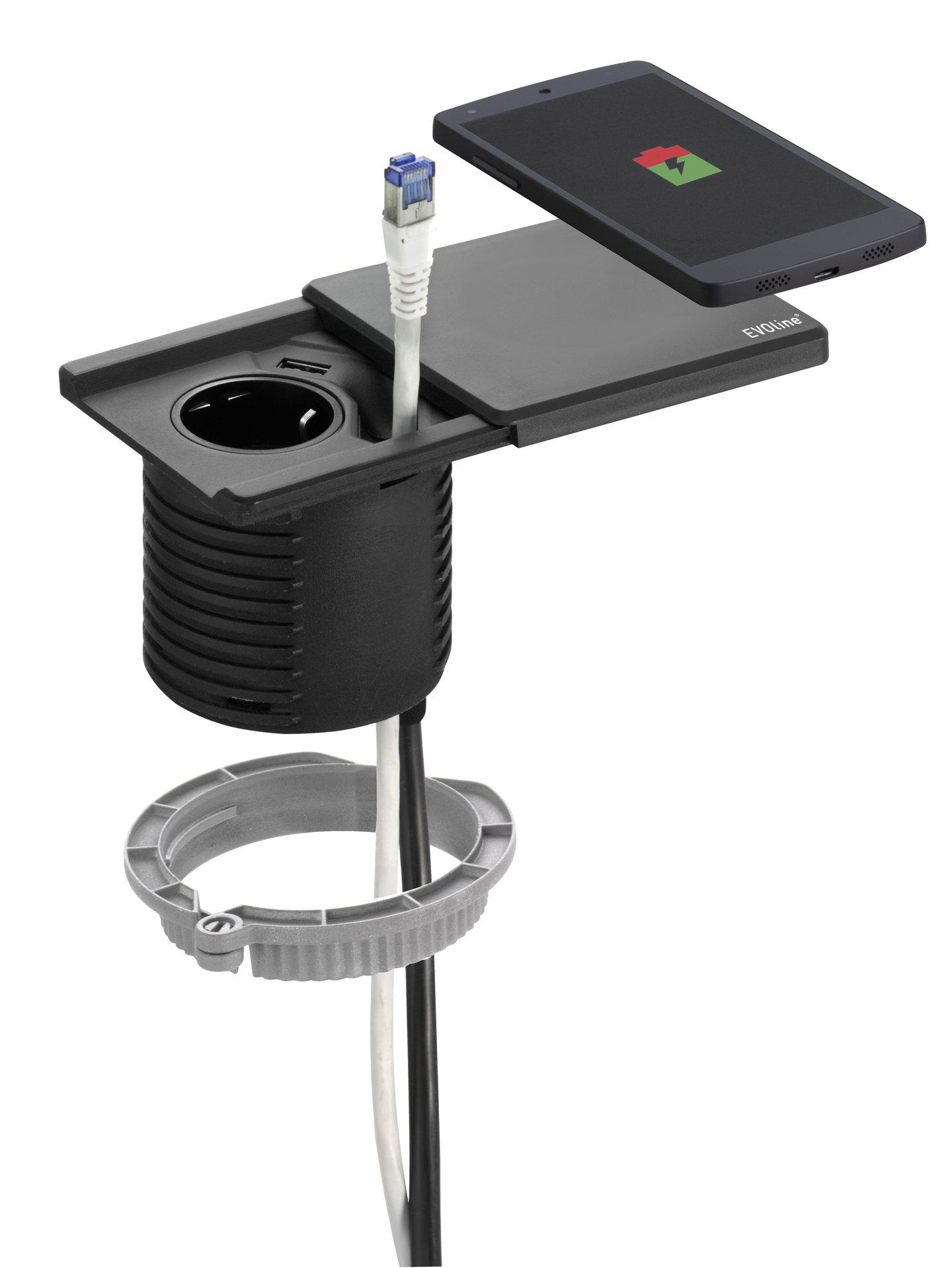 Pistorasia Savo neliö liukukannella musta