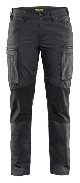 Naisten stretch-housut Blåkläder 715911469899 tummanharmaa/musta