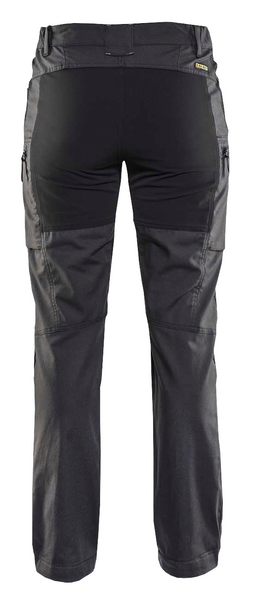 Naisten stretch-housut Blåkläder 715911469899 tummanharmaa/musta