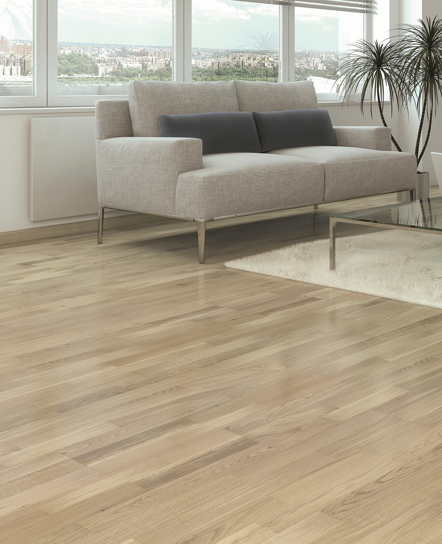 Parketti Goodiy Tammi Rustic valkomatta 3s 5GC 3,18m²