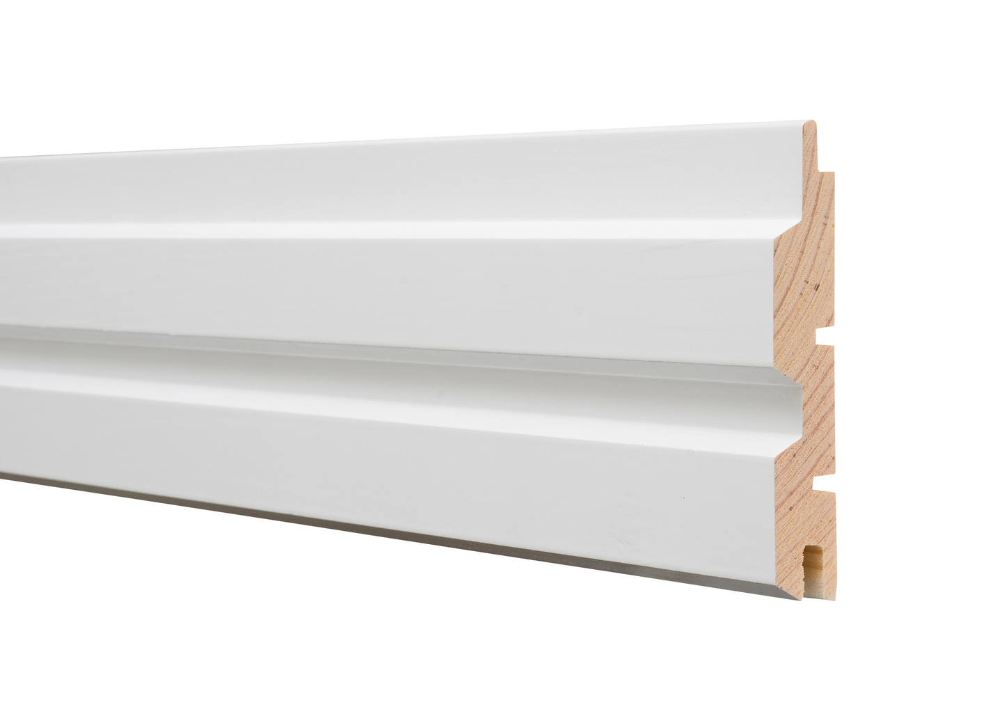 Sisustuspaneeli 15x95x2370 STV valepontti puhtaanvalkoinen päätypontattu 1,21m²