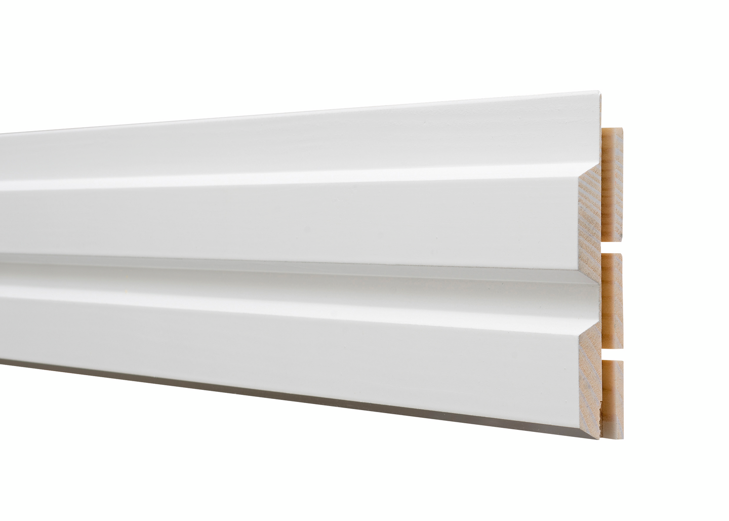 Sisustuspaneeli 15x95x2370 STV valepontti puhtaanvalkoinen päätypontattu 1,21m²