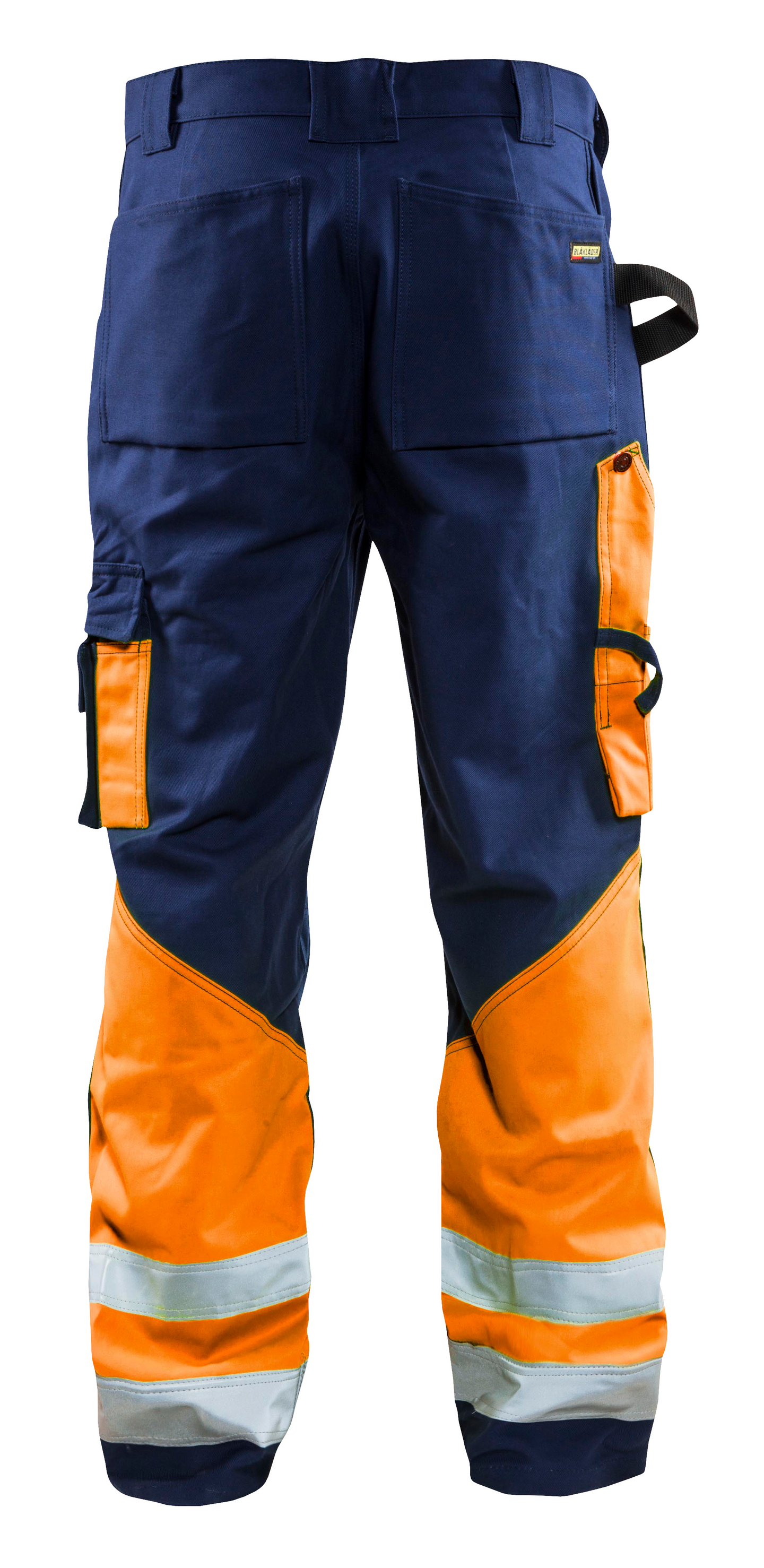 Riipputaskuhousut Blåkläder Hi-Vis 152918608953 mariininsininen-oranssi