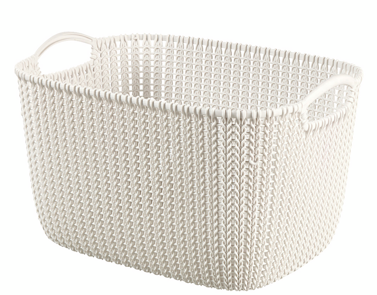 Säilytyskori Curver Knit XS luonnonvalkoinen