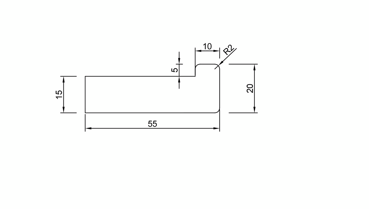 WC-kynnys 20x55 M10 tammi 93cm lakattu