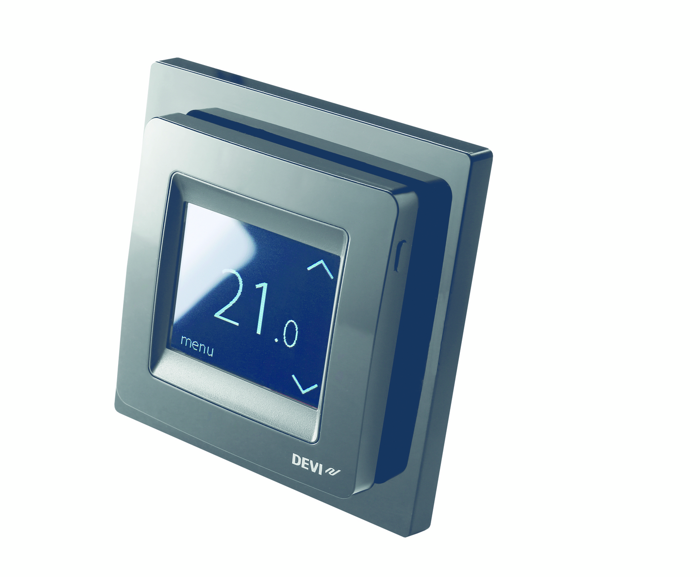 Yhdistelmätermostaatti Devireg kosketusnäyttö 16A musta