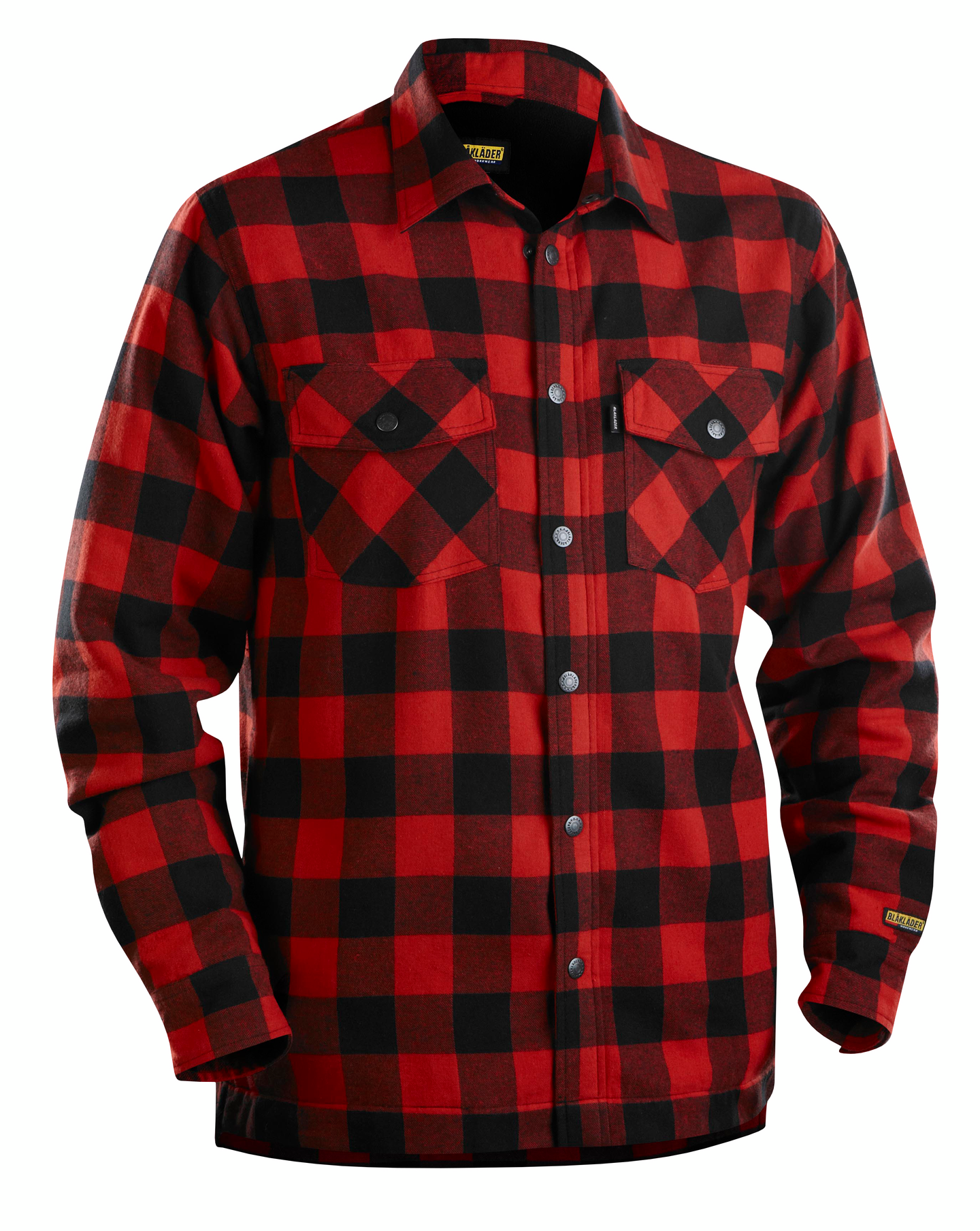 Flanellipaita Blåkläder vuorattu 322511315699 punainen/musta