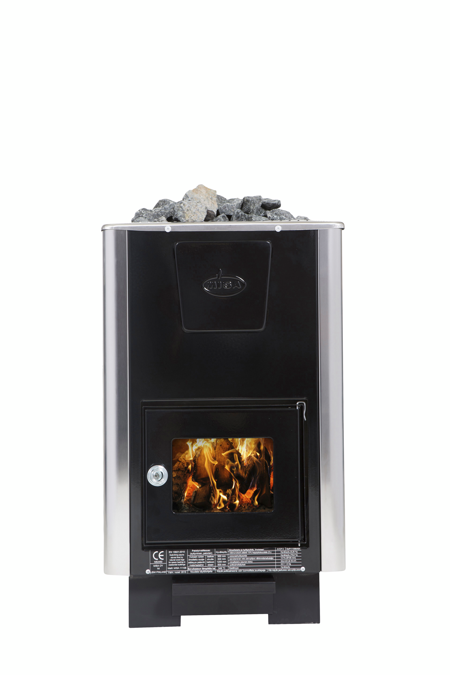 Puukiuas Misa KR16 6-16m³ ulkopinta emali/rst lasiluukku