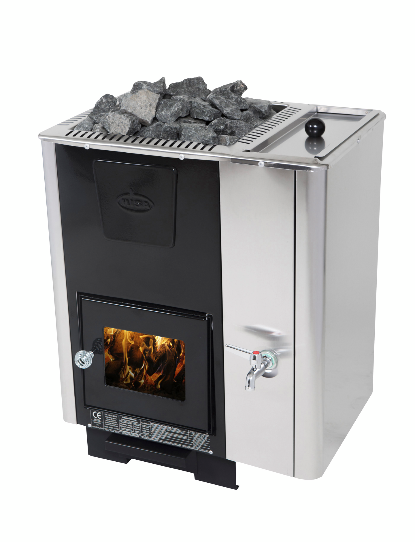 Puukiuas Misa KR16 6-16m³ ulkopinta emali/rst lasiluukku