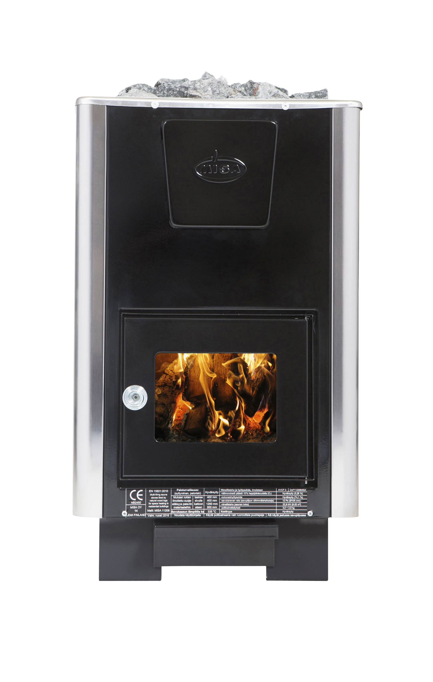 Puukiuas Misa KR20 8-20m³ ulkopinta emali/rst lasiluukku