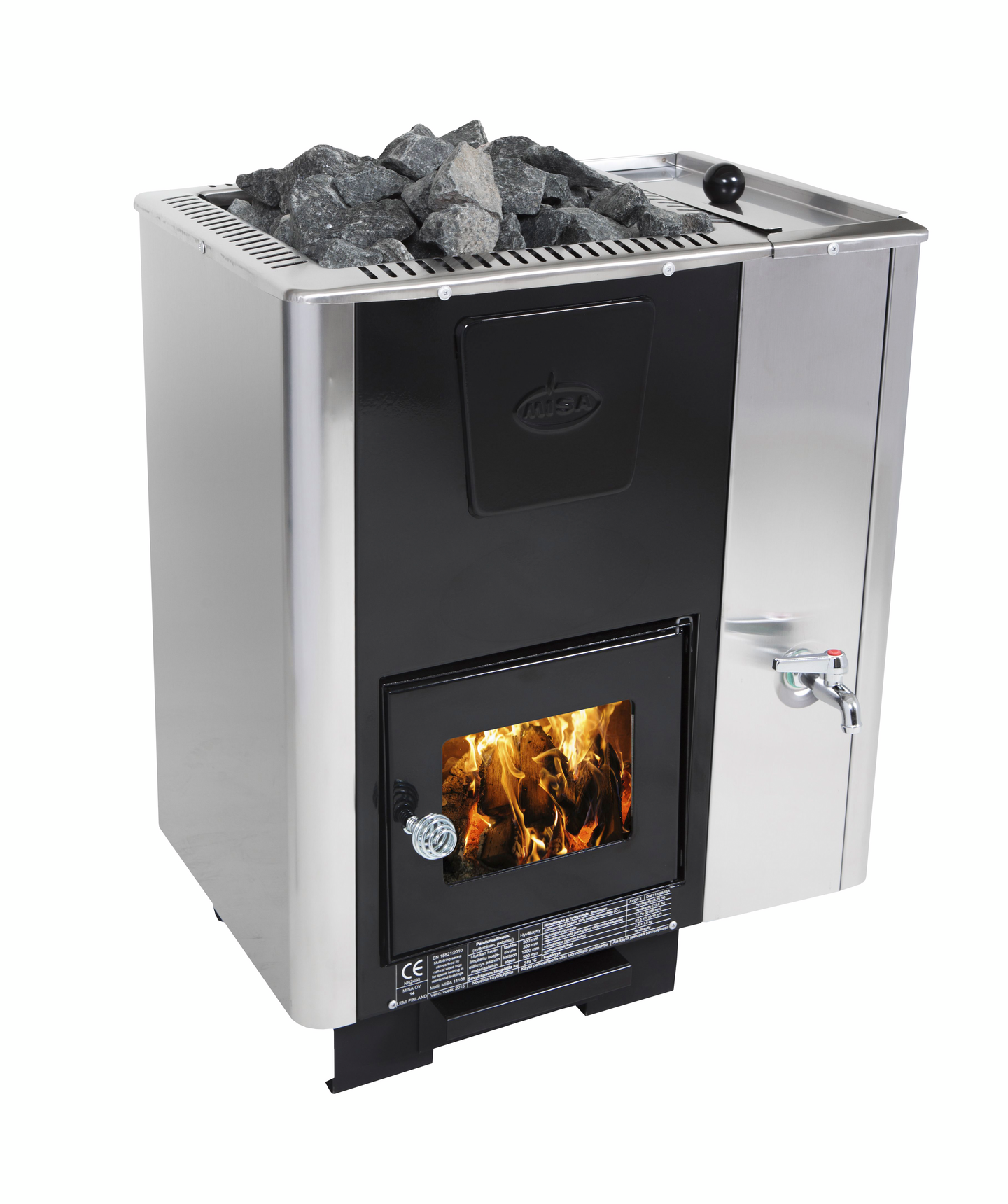 Sivuvesisäiliö Misa KR17100 KR16-kiukaaseen vasen/oikea rst