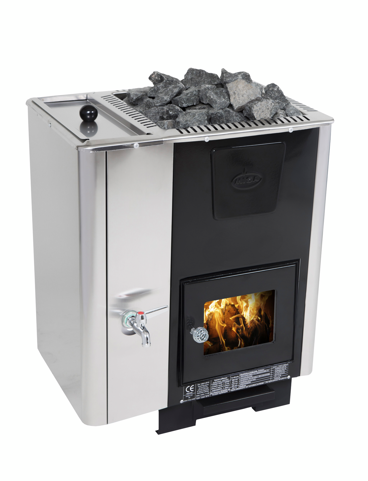 Sivuvesisäiliö Misa KR17100 KR16-kiukaaseen vasen/oikea rst