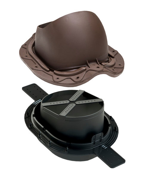 Läpivienti VILPE 2K muotokate ruskea