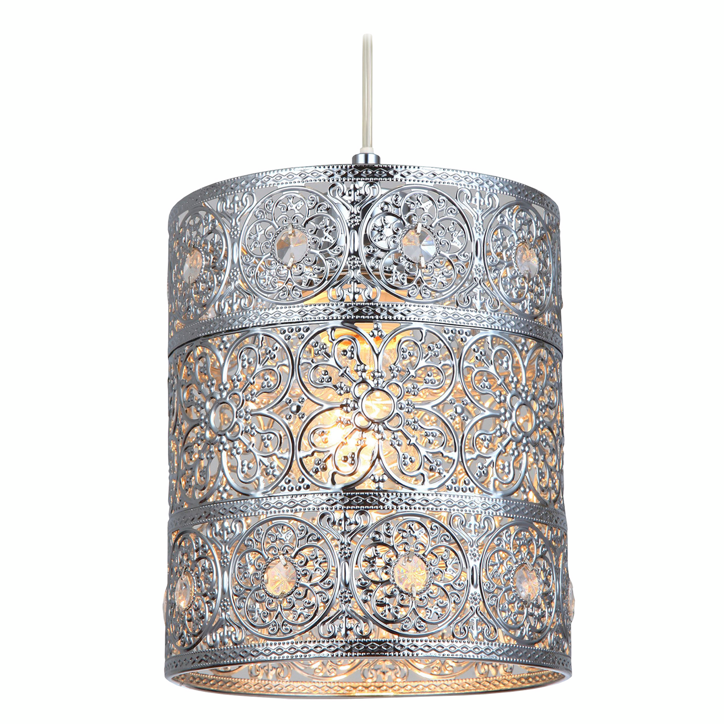 Riippuvalaisin Sessak Maya metallia 17cm 60W hopea