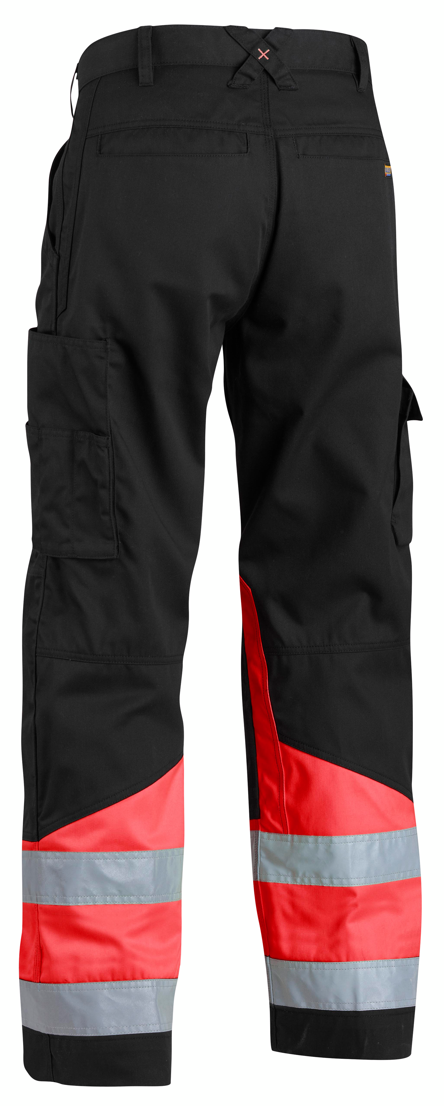 Housut Blåkläder 156418119955 musta/huomiopunainen