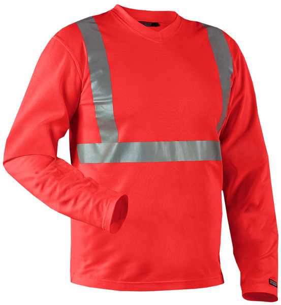 T-paita Blåkläder pitkähihainen Hi-Vis 338310115500 punainen