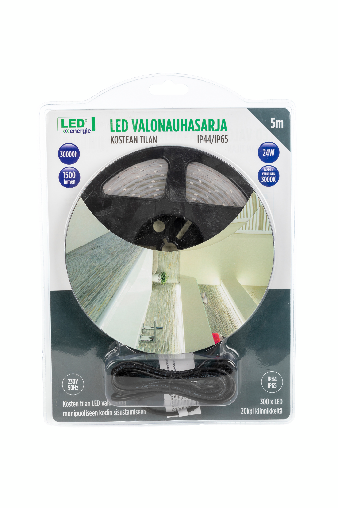 Valonauha Led Energie 24W 1500lm 3000K IP44/IP65 5m