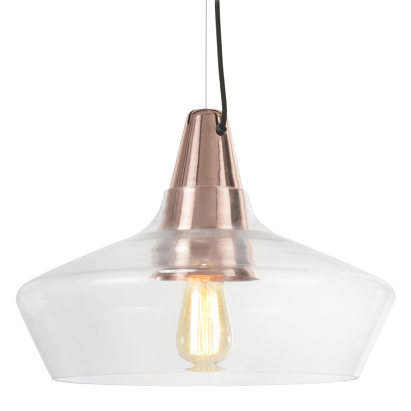 Riippuvalaisin Sessak Laaka 40cm kupari/kirkas lasi