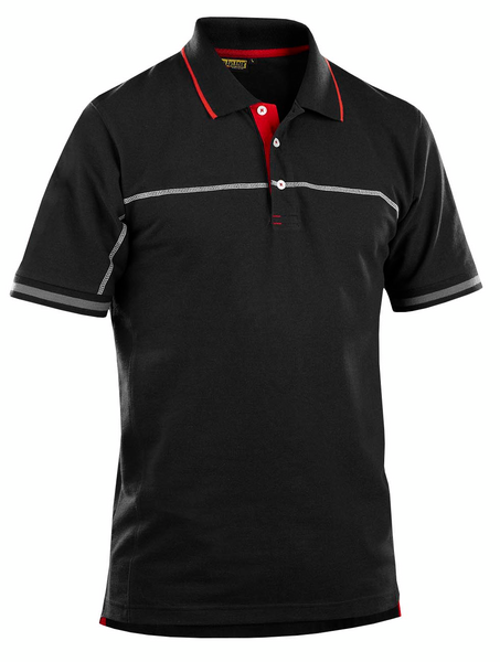 Pikeepaita Blåkläder 338910509956 musta/punainen